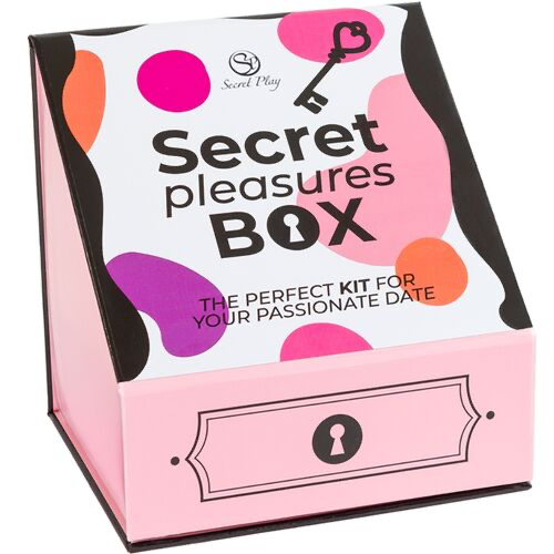 SECRET PLAY - CAJA DE PLACERES PARA PAREJAS: DADO + BALA VIBRADORA + PLUMA
