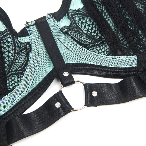 SUBBLIME - 955557 REGGISENO IN VERNICE VERDE CON CERNIERA S/M