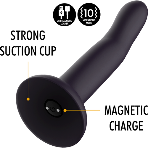 MITOLOGIA - DUMAN MYSTIC DILDO M - VIBRATORE COMPATIBILE CON LA TECNOLOGIA WIRELESS WATCHME