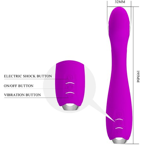 PRETTY LOVE - VIBRATORE ELETTROSHOCK HECTOR APP GRATUITA VIOLET