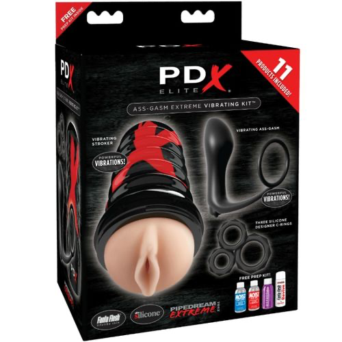 PDX ELITE - KIT DE EXPLOSIÓN DE GASMO ANAL DISEÑO VAGINAL