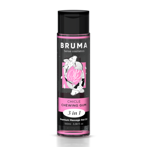 BRUMA - GOMMA DA MASTICARE ALL'OLIO CALDO PER MASSAGGIO PREMIUM 3 IN 1 - 100 ML