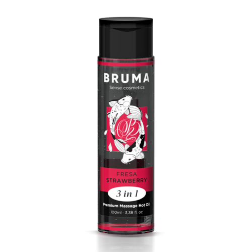 BRUMA - OLIO CALDO DA MASSAGGIO PREMIUM ALLA FRAGOLA 3 IN 1 - 100 ML