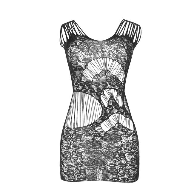 SUBBLIME - 952143 VESTIDO DE RED SIN MANGAS CORTO NEGRO TALLA ÚNICA