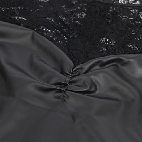 SUBBLIME - 955595 LONG SLEEVE DRESS WITH BLACK LACE S/M