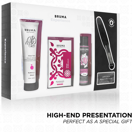 BRUMA XPERIENCE - SWEET GUM TEMPTATION KIT WITH ORGASM ENHANCER