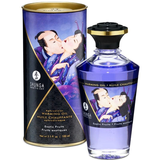 SHUNGA - OLIO DA MASSAGGIO EFFETTO CALORE GUSTO FRUTTI ESOTICI 100 ML
