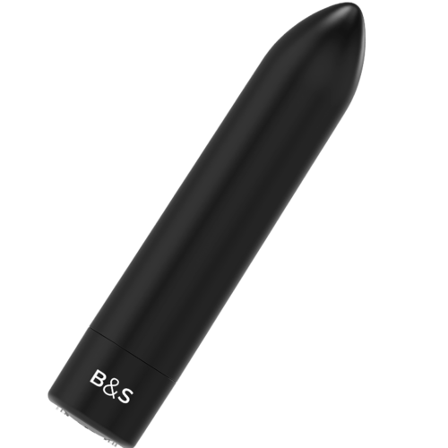 BLACK&SILVER - KERNEX 2 BLACK VIBRATING MAGNETIC BULLET